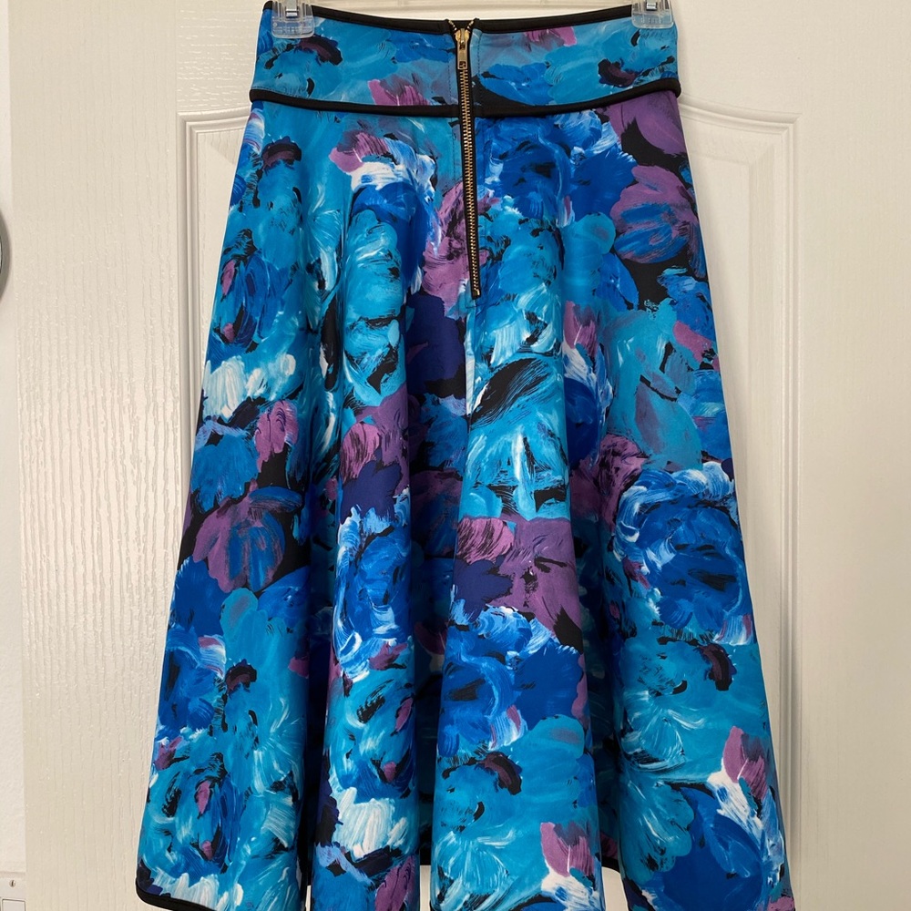 Floral midi skirt